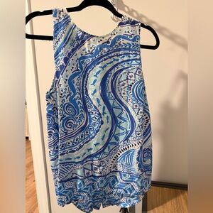 Lilly Pulitzer Iona Sleeveless Top. SILK. Size Large